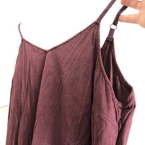 Wine-colored, Flow-y Tank-Top by Torrid. Comfy and Light-Weight